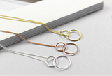 Geometric simple size ring necklace – Jewelry Gift Ideas — 3