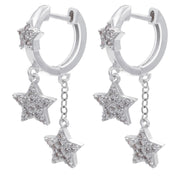 Micro Set Star Pendant Long Pentagram Earrings – Jewelry Gift Ideas — 5