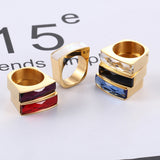 European and American Stainless Steel Gold Ring – Birthday Gifts — 4