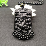 Obsidian Pixiu Pendant Ruyi Abacus Jade Pendant – Jewelry Gift Ideas — 10
