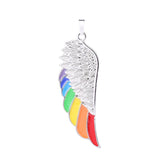 Stainless Steel Wing Pendant Necklace Dripping – Jewelry Gift Ideas — 7
