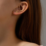 S925 Loving Heart In Sterling Silver Simple Stud – Unique Gift Ideas — 1
