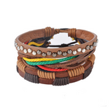 Leather Bracelet Men Multilayer Bead Bracelet – Jewelry Gift Ideas — 3