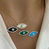 European And American Devil's Eye Necklace Zircon – Jewelry Gift Ideas — 9