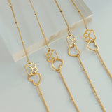 Cute Love Footprint Bracelet Chain Fashion – Stylish Gifts — 4