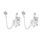 Snowflake Double Pierced Earrings – Useful Gifts — 2