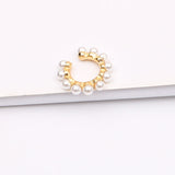 Alloy Geometric C Pearl Earrings – Small Gift Ideas — 3