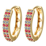 Earring with diamond zircon crystal earring – Jewelry Gift Ideas — 1