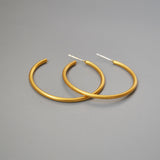 925 silver needle circle stud earrings – Meaningful Gifts — 2