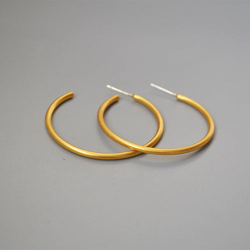925 silver needle circle stud earrings – Meaningful Gifts — 2