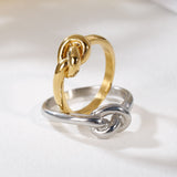 Truelove Knot Geometric Titanium Steel Ring – Thoughtful Gifts — 5