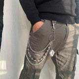 Three-layer Punk Phants Zipper Fashion All-matching – Stylish Gifts — 1