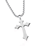 Men's Pendant Stainless Steel Square Pearl Chain – Jewelry Gift Ideas — 4