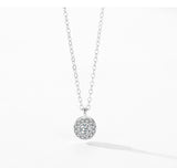 S925 Sterling Silver Round Finely Inlaid Pendant – Jewelry Gift Ideas — 11