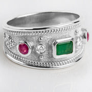 Women's Retro Court Alluvial Gold Ring – Gifts for Her — 7