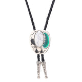 Celtic Pattern Turquoise Agate Bolo Tie – Thoughtful Gifts — 20