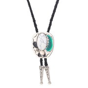Celtic Pattern Turquoise Agate Bolo Tie – Thoughtful Gifts — 20