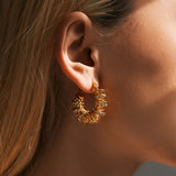 Spring Winding Design Personalized Earrings – Unique Gift Ideas — 1