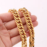 Mens Fashion Titanium Steel Gold Double Buckle – Jewelry Gift Ideas — 5