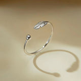 Minimalist Creative Feather Bracelet Ring – Jewelry Gift Ideas — 8