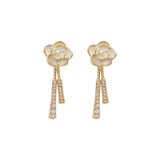Women's Fashion Tassel Long Camellia Earrings – Stylish Gifts — 6
