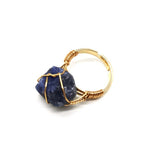 Personality Hand Wrapped Rough Stone Agate Ring – Meaningful Gifts — 13