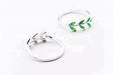 Beautiful Epoxy Olive Branch Leaf Ring – Meaningful Gifts — 4