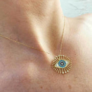 Fashion Gold-Plated Devil's Eye Love Necklace – Jewelry Gift Ideas — 5