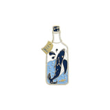 Cartoon Whale Astronaut Drift Bottle Badge Brooch – Jewelry Gift Ideas — 5