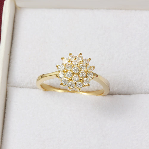 Bright Amphibole Ring, Real Gold Plating Popular – Everyday Gifts — 2