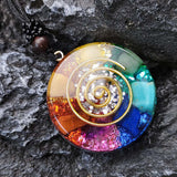 Chakra Multicolor Onyx Jade Pendant Necklace – Jewelry Gift Ideas — 5