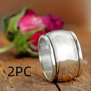 Wide-faced Couple Lucky Copper Ring – Gifts for Couples — 6