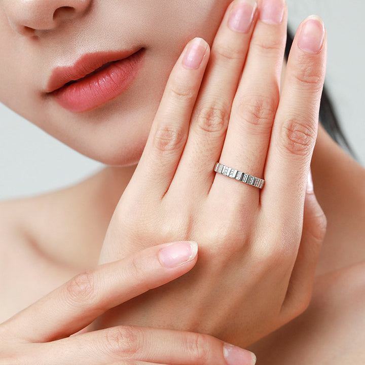 Women's Sterling Silver Fashion Line Ring – Stylish Gifts — 1