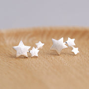 925 sterling silver Star Stud Earrings – Birthday Gifts — 1
