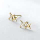 Star Sterling Silver Stud Earrings – Small Gift Ideas — 4
