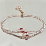 Women's Fashion And Fully-jewelled Snake Bracelet – Stylish Gifts — 1