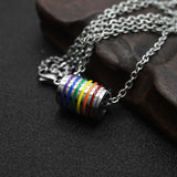 Rainbow Pendant Titanium Steel Necklace – Jewelry Gift Ideas — 2
