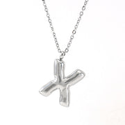 Fashion Letter Necklace Female Stainless Steel – Jewelry Gift Ideas — 19