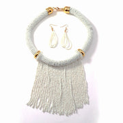 Ethnic Style Tassel Bead Necklace And Earrings Suite – Stylish Gifts — 6