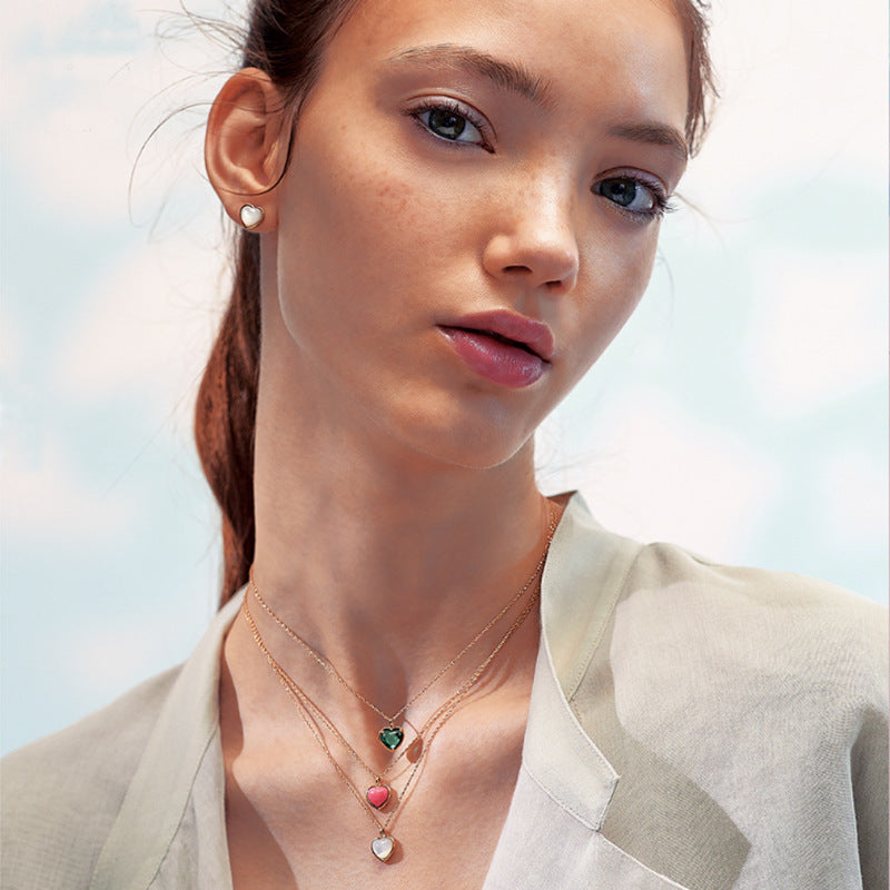 Simple Heart Shaped Pearl Earrings – Small Gift Ideas — 1