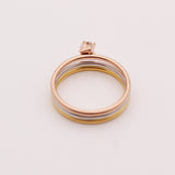 Women's Titanium Steel Multi-Layer Three-Colored Ring – Gifts for Her — 5