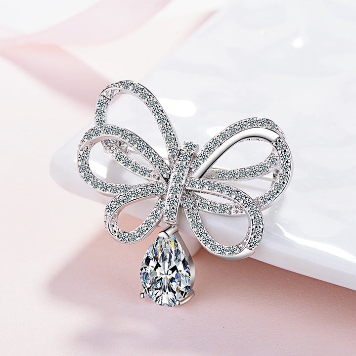 Brooch Silver Korean Version Of The Heart – Jewelry Gift Ideas — 1