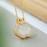 Natural Hetian White Jade Blue Jade Ruyi Retro – Jewelry Gift Ideas — 3