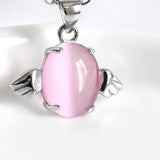 S925 Sterling Silver Angel Opal Pendant Necklace – Jewelry Gift Ideas — 6