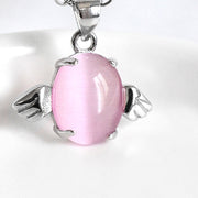 S925 Sterling Silver Angel Opal Pendant Necklace – Jewelry Gift Ideas — 6