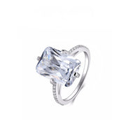Inlaid Rectangular Zircon Ring For Women – Gifts for Her — 6