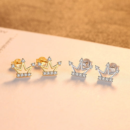 Crown Stud Earring S925 Silver Earrings – Jewelry Gift Ideas — 1