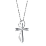 Heart-shaped Cross Necklace Simple Color – Jewelry Gift Ideas — 4