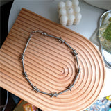 Briar Iron Thorn Bamboo Knot Necklace – Jewelry Gift Ideas — 2