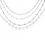 4-pack Set Bracelets Tube Chain Disc Lace – Jewelry Gift Ideas — 3